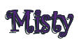 Rendering "Misty" using Curlz