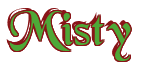 Rendering "Misty" using Black Chancery