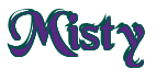 Rendering "Misty" using Black Chancery