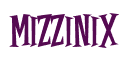 Rendering "Mizzinix" using Cooper Latin