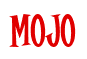 Rendering "MoJo" using Cooper Latin