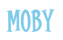 Rendering "Moby" using Cooper Latin