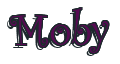 Rendering "Moby" using Curlz