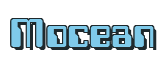 Rendering "Mocean" using Computer Font