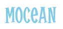 Rendering "Mocean" using Cooper Latin