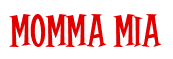 Rendering "Momma Mia" using Cooper Latin