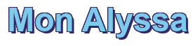 Rendering "Mon Alyssa" using Arial Bold