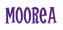 Rendering "Moorea" using Cooper Latin