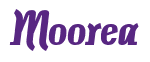 Rendering "Moorea" using Color Bar