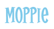 Rendering "Moppie" using Cooper Latin