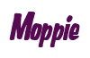 Rendering "Moppie" using Big Nib