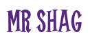 Rendering "Mr Shag" using Cooper Latin