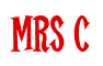 Rendering "Mrs C" using Cooper Latin