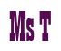 Rendering "Ms T" using Bill Board