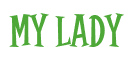 Rendering "My Lady" using Cooper Latin