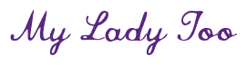 Rendering "My Lady Too" using Commercial Script