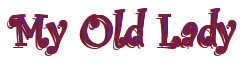 Rendering "My Old Lady" using Curlz