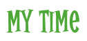 Rendering "My Time" using Cooper Latin