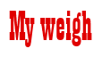 Rendering "My weigh" using Bill Board