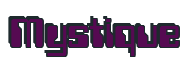 Rendering "Mystique" using Computer Font