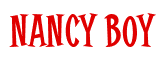 Rendering "NANCY BOY" using Cooper Latin