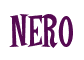 Rendering "NERO" using Cooper Latin