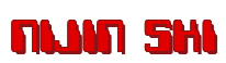 Rendering "NIJIN SKI" using Computer Font