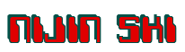 Rendering "NIJIN SKI" using Computer Font