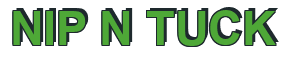 Rendering "NIP N TUCK" using Arial Bold