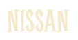 Rendering "NISSAN" using Cooper Latin