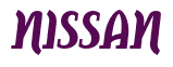 Rendering "NISSAN" using Color Bar