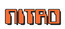 Rendering "NITRO" using Computer Font
