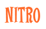 Rendering "NITRO" using Cooper Latin