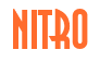 Rendering "NITRO" using Asia