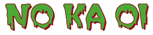 Rendering "NO KA OI" using Creeper
