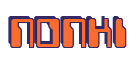 Rendering "NONKI" using Computer Font