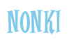 Rendering "NONKI" using Cooper Latin