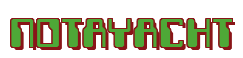 Rendering "NOTAYACHT" using Computer Font