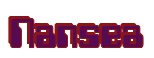 Rendering "Nansea" using Computer Font