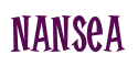 Rendering "Nansea" using Cooper Latin