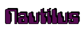 Rendering "Nautilus" using Computer Font