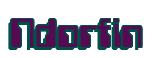 Rendering "Ndorfin" using Computer Font