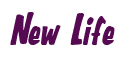 Rendering "New Life" using Big Nib