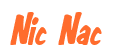 Rendering "Nic Nac" using Big Nib