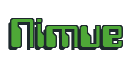 Rendering "Nimue" using Computer Font