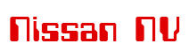 Rendering "Nissan NV" using Computer Font
