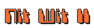 Rendering "Nit Wit II" using Computer Font