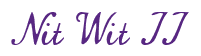 Rendering "Nit Wit II" using Commercial Script