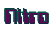 Rendering "Nitro" using Computer Font