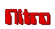 Rendering "Nitro" using Computer Font